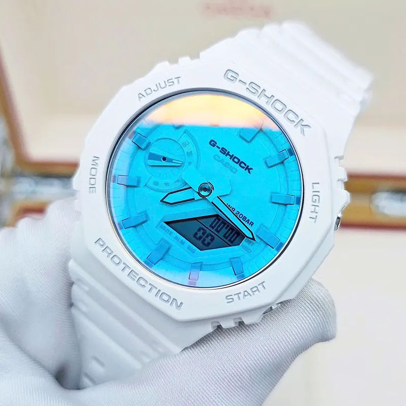 G-Shock Carbon Core Guard Rainbow Gradated Dial Men's Watch- GA-2100TL-7A